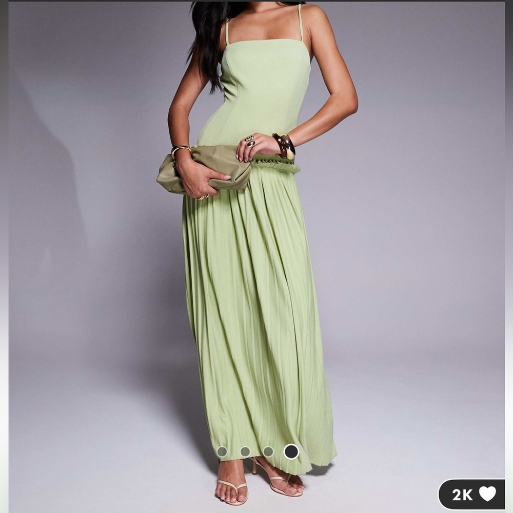 Elegant Green Maxi Dress